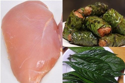 Chả gà cuốn lá xương xông