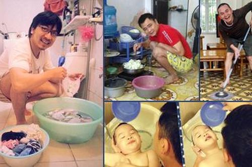 Những ông chồng đảm đang, mẫu mực của showbiz Việt