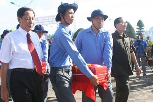 Kiên Giang: Truy điệu, an táng 58 liệt sĩ hy sinh ở Campuchia