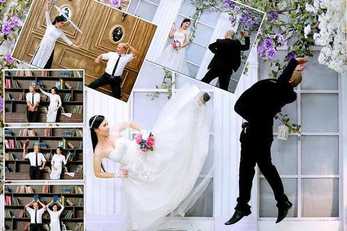 Ngắm bộ ảnh cưới độc đáo của hai HLV võ thuật