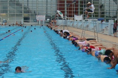 Cung Thể thao dưới nước mở cửa đón người dân đến bơi và học bơi