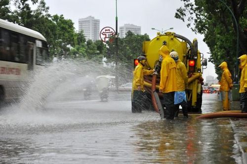 Hà Nội đảm bảo thoát nước đô thị vào mùa mưa