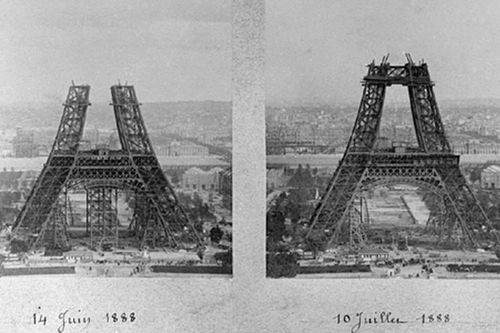 Loạt ảnh cực độc về thi công tháp Eiffel