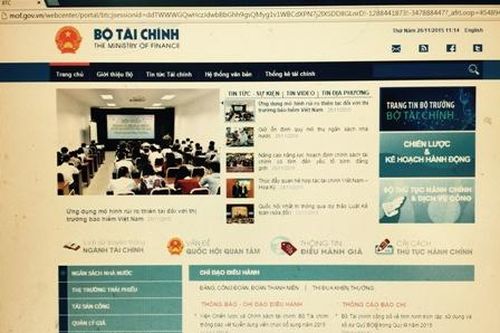 Khai trương Giao diện mới Cổng thông tin điện tử Bộ Tài chính