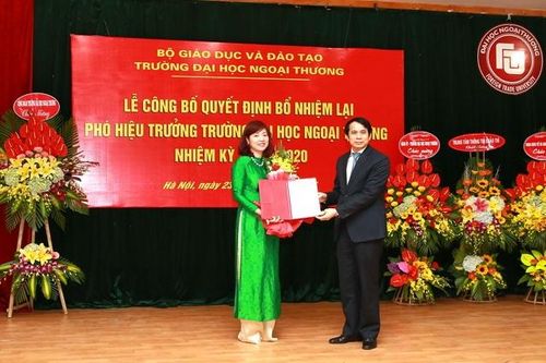 Bổ nhiệm lại phó hiệu trưởng Trường Đại học Ngoại thương