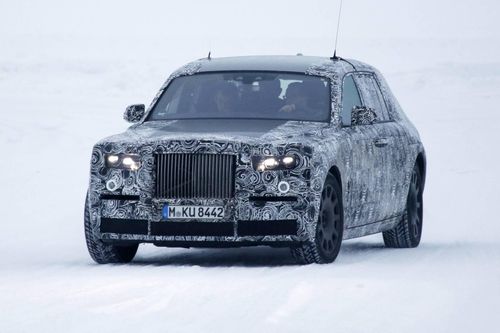 Rolls-Royce Phantom thế hệ mới chạy thử trên đường tuyết