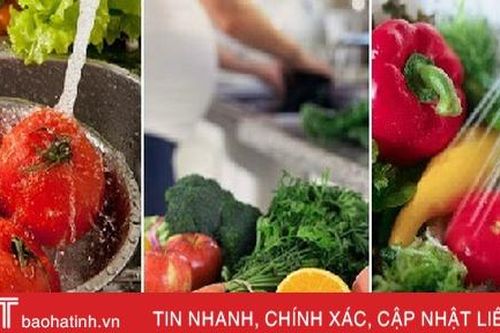 Cách rửa sạch rau quả