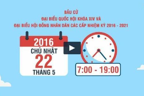 Video sinh động về quy trình bỏ phiếu bầu cử