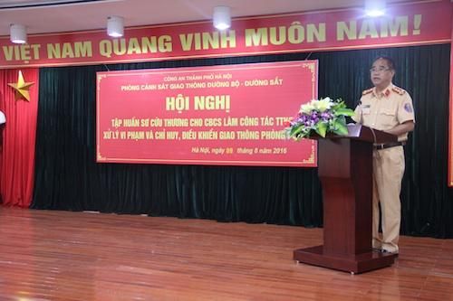 Tập huấn sơ cứu thương cho cảnh sát giao thông