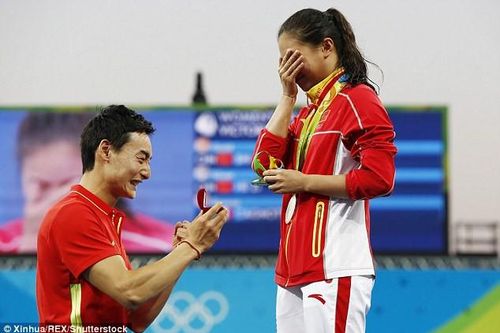 Màn cầu hôn có một không hai ở Olympic 2016