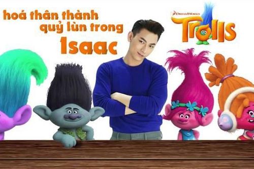 Isaac lồng tiếng cho chú quỷ lùn cục mịch trong 'Trolls'