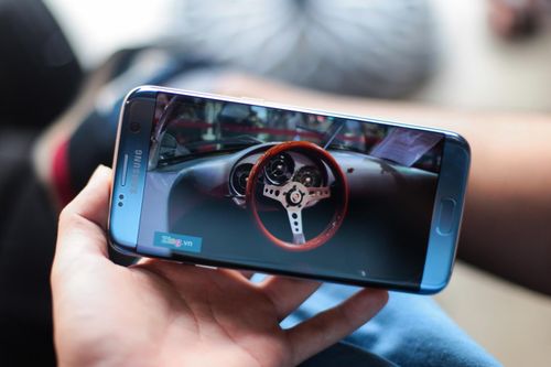Ảnh Samsung Galaxy S7 edge xanh san hô sắp bán tại VN