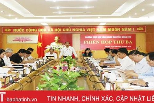 Khai mạc phiên họp thứ 3, Thường trực HĐND tỉnh khóa XVII