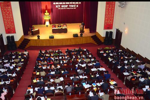 Khai mạc kỳ họp thứ 3 HĐND TP.Vinh khóa XXI