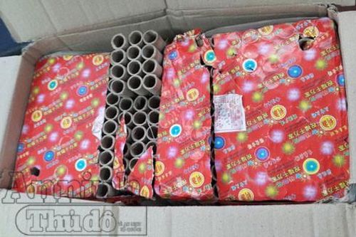 Phát hiện đối tượng vận chuyển trái phép 8kg pháo hoa