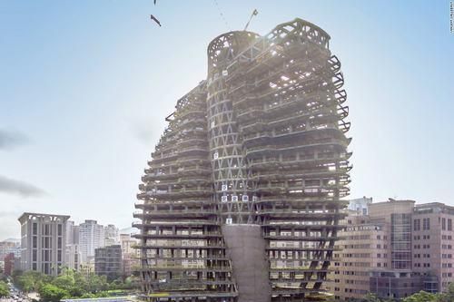 Những tòa tháp xoắn ốc hấp thụ khí CO2 đang mọc lên ở phía Đông