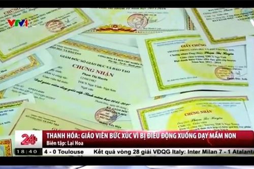 Thanh Hóa: Giáo viên khóc nức nở vì bị điều xuống dạy mầm non