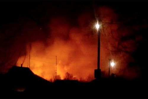 Nổ kho đạn kinh hoàng ở Ukraine
