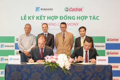 Piaggio và Castrol ký thỏa thuận toàn cầu về cung cấp dầu nhớt