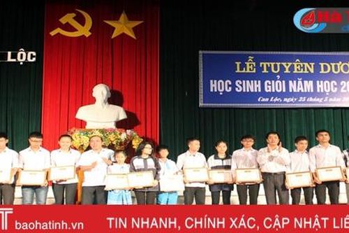 Can Lộc có 1.658 học sinh giỏi huyện, 312 học sinh giỏi tỉnh