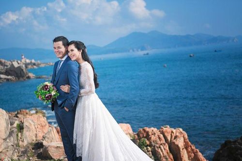 Ảnh cưới lãng mạn của người đẹp Sang Lê và chồng đại gia