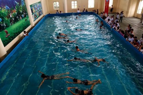 Bể bơi thông minh đến với học sinh ngoại thành Hà Nội