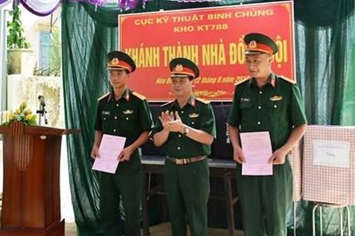 Kho KT788 trao nhà đồng đội tặng quân nhân có hoàn cảnh đặc biệt khó khăn