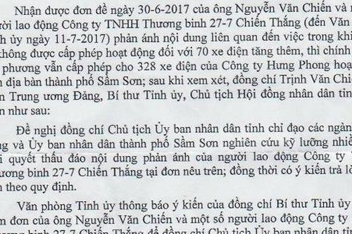 TP Sầm Sơn: Hạ tầng giao thông yếu kém, chưa thể cấp phép thêm cho xe điện 4 bánh hoạt động?