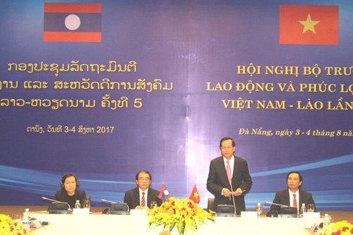 Hội nghị Bộ trưởng Lao động và Xã hội Việt Nam - Lào lần thứ 5