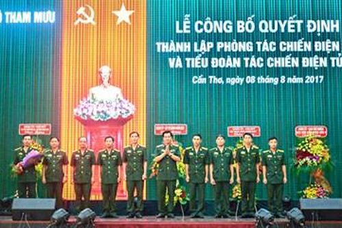 Quân khu 9 công bố quyết định thành lập Phòng Tác chiến Điện tử và Tiểu đoàn Tác chiến điện tử