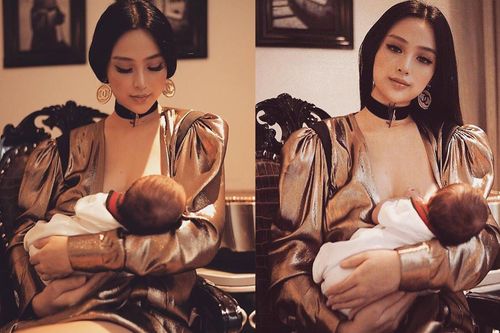 Loạt ảnh chứng minh Huyền Baby xứng danh mẹ bỉm sữa hot nhất mạng xã hội