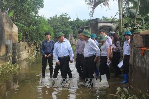 Phó Thủ tướng Phạm Bình Minh làm việc tại Thanh Hóa về công tác khắc phục thiệt hại do mưa lũ