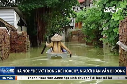Hà Nội: 'Đê vỡ trong kế hoạch', người dân vẫn bị động