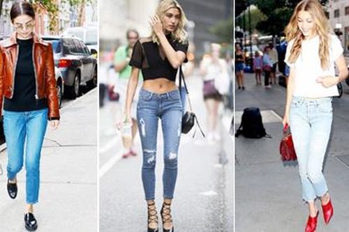 Kiểu quần jeans dành cho thu đông sao nào cũng có một chiếc
