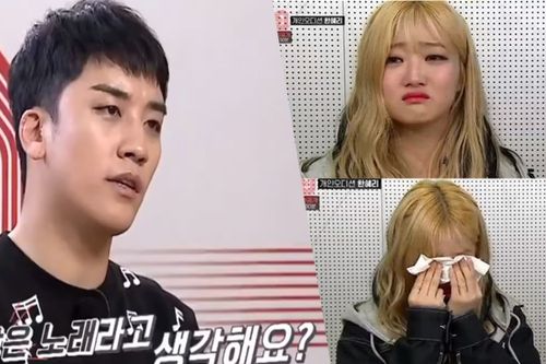 Seungri (BigBang) khiến cựu thí sinh Produce 101 bật khóc nức nở vì nhận xét gay gắt