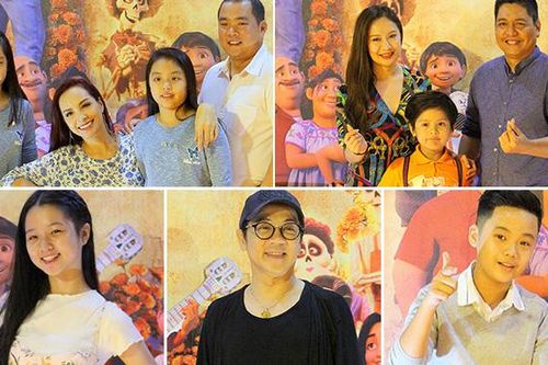Thành Lộc và các gia đình sao cảm động khi xem phim hoạt hình 'Coco' của Disney - Pixar