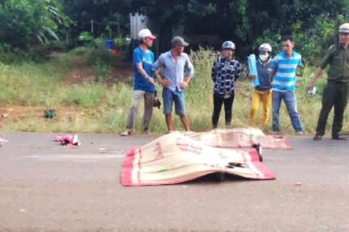 Đôi nam nữ chết thảm dưới bánh xe tải ở Đồng Nai