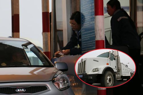 BOT quốc lộ 5 lại hỗn loạn, xe cẩu 'khủng' được điều động đến trạm