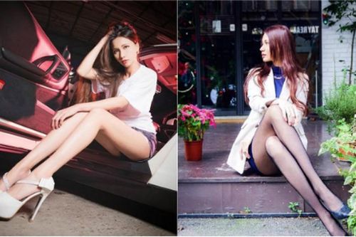 Gái Đài Loan chân dài 'mét mốt' gây sốt vì quá gợi cảm