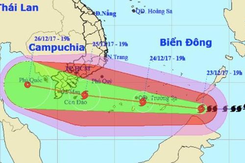 Bão số 16 đang tiến thẳng vào Tây Nam Bộ khá giống bão Linda năm 1997