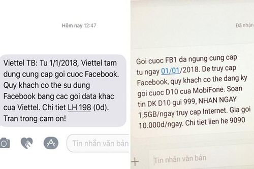 Nhà mạng đồng loạt ngưng gói cước lướt Facebook, YouTube