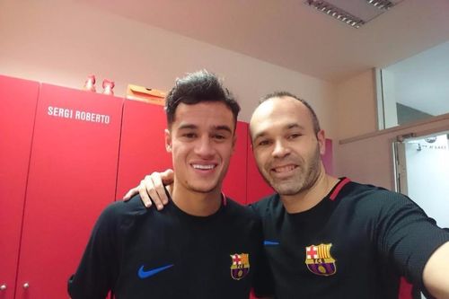 Coutinho gặp đồng đội mới tại Barca