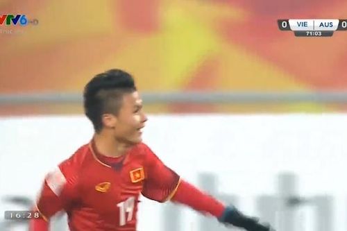 Pha làm bàn của Quang Hải vào lưới U23 Australia