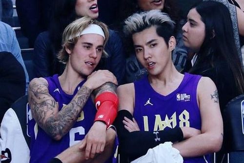 Justin Bieber và 'Đường Tăng' Ngô Diệc Phàm thi đấu bóng rổ ở Mỹ