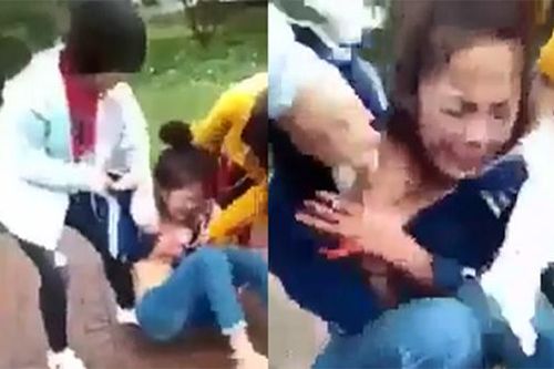 Nữ sinh bị nhóm phụ nữ đánh đập, xé quần áo giữa ban ngày