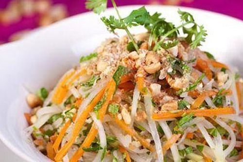 Nộm su hào tôm thơm ngon, giòn sần sật