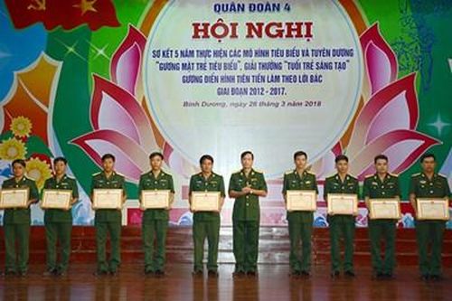 Nhiều mô hình và gương mặt trẻ tiêu biểu Quân đoàn 4 được tuyên dương