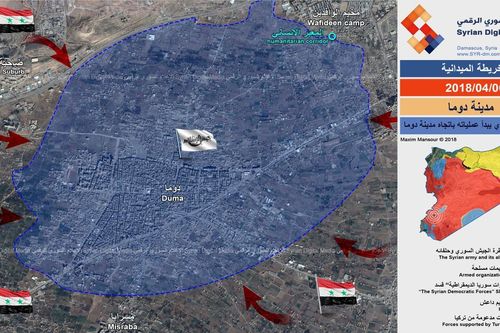 Phe thánh chiến ở Đông Ghouta lật lọng tấn công Damascus, liên quân Nga-Syria giáng đòn thịnh nộ