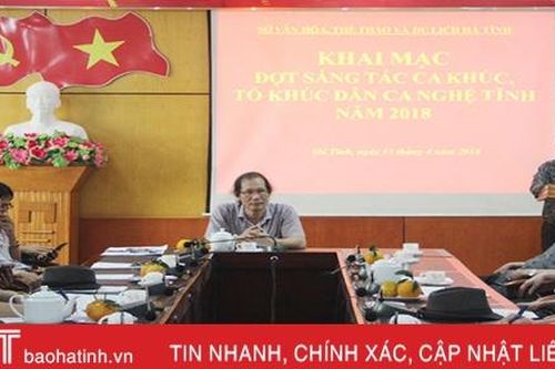 Từ ngày 30/4, nhận tác phẩm dự thi sáng tác ca khúc dân ca Nghệ Tĩnh
