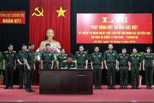 Đoàn 871 tổ chức phát động đợt thi đua